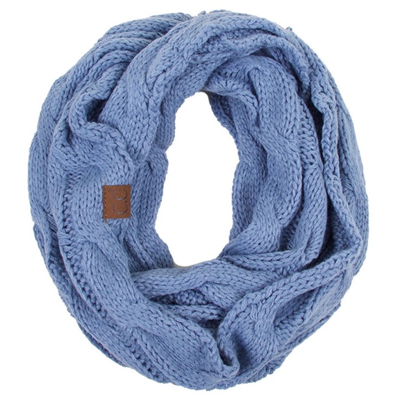 C.C 3pc Knit Warm Pom Beanie Gloves Scarves Set main image 8